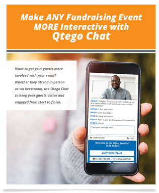 Qtego Virtual Fundraising Chat Feature